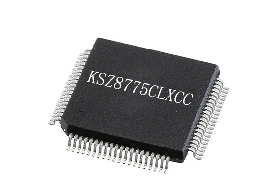 इंटीग्रेटेड सर्किट चिप KSZ8775CLXCC इंटीग्रेटेड 5 पोर्ट इथरनेट स्विच IC 80-LQFP