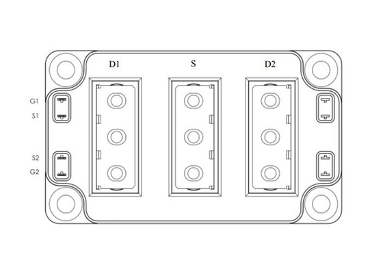 ऑटोमोटिव IGBT मॉड्यूल MSCSM70DUM017AG 2N-चैनल SiC MOSFET पावर मॉड्यूल 700V