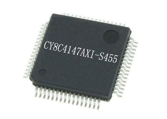 32 बिट सिंगल कोर CY8C4147AXI-S455 माइक्रोकंट्रोलर्स चिप TQFP64 48MHz IC चिप्स