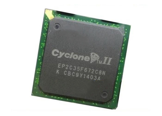 672-FBGA EP2C35F672C8 साइक्लोन II फील्ड प्रोग्रामेबल गेट ऐरे 260MHz FPGA चिप्स