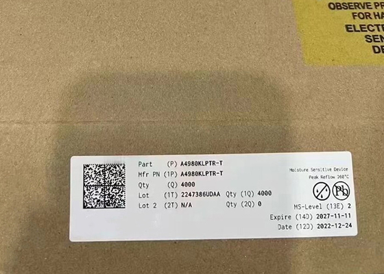 बाइपोलर मोटर ड्राइवर A4980KLPTR 28-TSSOP ऑटोमोटिव प्रोग्रामेबल स्टेपर ड्राइवर