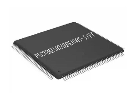 1MB फ्लैश माइक्रोकंट्रोलर्स चिप PIC32MZ1024EFK100T-I/PT TQFP100 सिंगल कोर 200MHz
