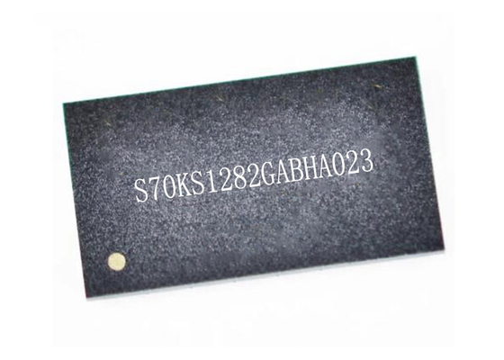 मेमोरी आईसी चिप S70KS1282GABHA023 200MHz छद्म SRAM मेमोरी आईसी 24-FBGA