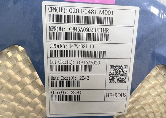 G846A050210T1HR SMD इंटीग्रेटेड सर्किट चिप ट्यूब और वायर हाउसिंग