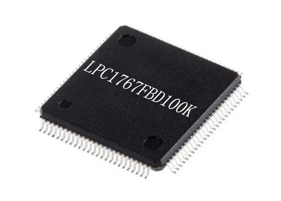 माइक्रोकंट्रोलर MCU LPC1767FBD100K 32 बिट माइक्रोकंट्रोलर चिप्स 100-LQFP 100MHz