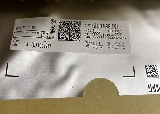 माइक्रोकंट्रोलर MCU MSP430FR69891IPZR 100-LQFP मिश्रित सिग्नल माइक्रोकंट्रोलर IC