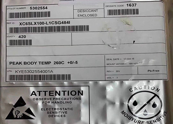 1080MHz 484-FBGA सरफेस माउंट XC6SLX100-L1CSG484I फील्ड प्रोग्रामेबल गेट ऐरे