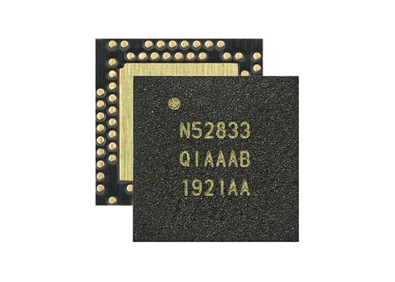 मल्टीप्रोटोकॉल BT 5.3 SOC IC NRF52833-QIAA-B-R7 2.4GHz BT कम ऊर्जा