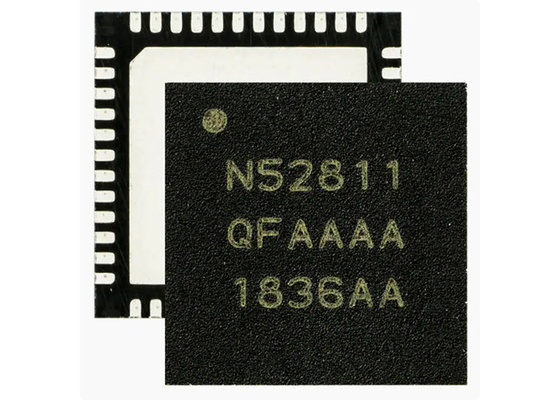 2.4GHz 48-VFQFN सरफेस माउंट आरएफ ट्रांसीवर IC NRF52811-QFAA-B-R7