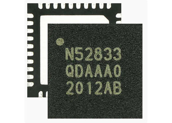 NRF52833-QDAA-B-R7 BT IC RF और वायरलेस ट्रांसीवर सरफेस माउंट
