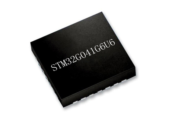 सिंगल कोर STM32G041G6U6 माइक्रोकंट्रोलर चिप्स ARM Cortex-M0+ 28-UFQFN