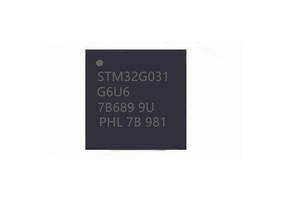 STM32G031G6U6 माइक्रोकंट्रोलर MCU सिंगल कोर 64MHz 28-UFQFN