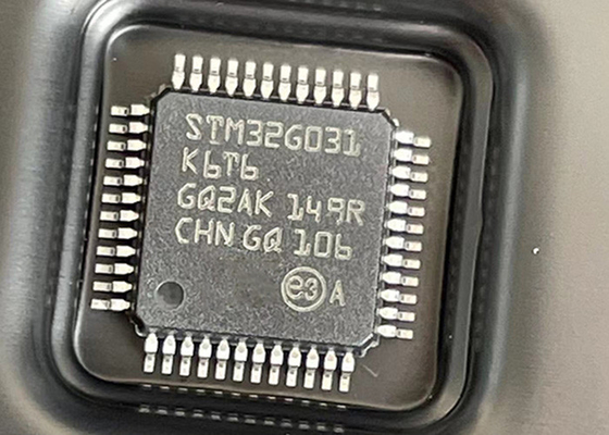 STM32G031K6T6 सिंगल कोर माइक्रोकंट्रोलर MCU 32-LQFP सरफेस माउंट