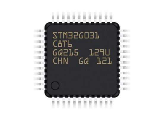 सिंगल कोर STM32G031C8T6 माइक्रोकंट्रोलर MCU 48-LQFP 64KB फ़्लैश माइक्रोकंट्रोलर IC