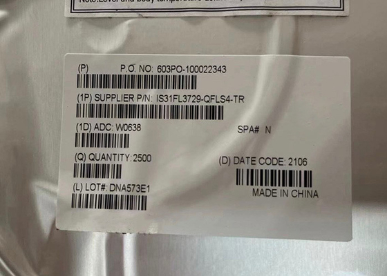 IS31FL3729-QFLS4-TR एकीकृत सर्किट चिप 35mA मैट्रिक्स एलईडी ड्राइवर आईसी 32-QFN