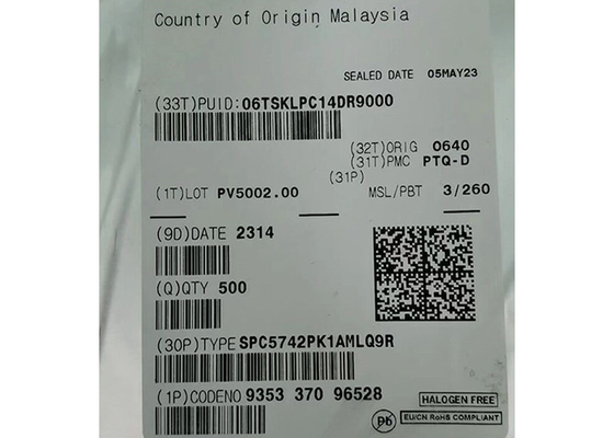 SPC5742PK1AMLQ9R 32-बिट डुअल-कोर 200MHz एम्बेडेड माइक्रोकंट्रोलर IC 144-LQFP