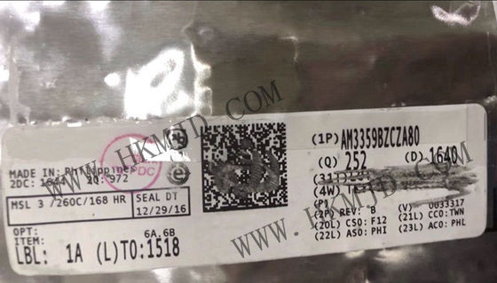 माइक्रोकंट्रोलर MCU AM3359BZCZA80 MPU SITARA 800MHZ 324NFBGA