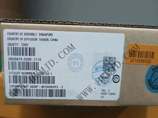 माइक्रोकंट्रोलर MCU ADSP-BF592KCPZ-2 200MHz तक डिजिटल सिग्नल प्रोसेसर 64-VFQFN