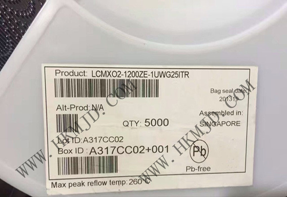 फील्ड प्रोग्राम करने योग्य गेट सरणी LCMXO2-1200ZE-1UWG25ITR 1280 LUTs 19 I/O MachXO2 फील्ड प्रोग्राम करने योग्य गेट सरणी IC