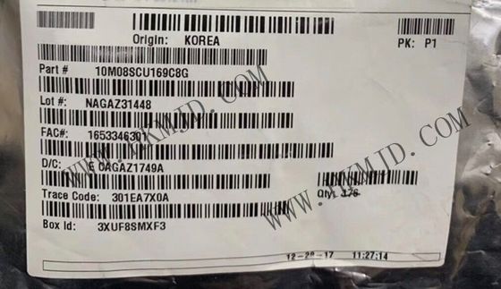 फ़ील्ड प्रोग्राम करने योग्य गेट सरणी 10M08SCU169C8G 378kbit MAX 10 प्रोग्राम करने योग्य लॉजिक चिप 450MHz UBGA-169