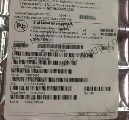 फील्ड प्रोग्राम करने योग्य गेट सरणी EP3C25Q240C8N FPGA चिप 315MHz 1539LAB चक्रवात III प्रोग्राम करने योग्य लॉजिक आईसी