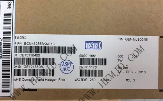 वायरलेस कम्युनिकेशन मॉड्यूल BCM43236BKML1G डुअल-बैंड सिंगल-चिप आरएफ SoC
