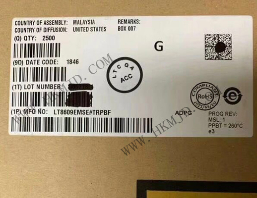 एकीकृत सर्किट चिप LT8609EMSE 42V 3A पीक सिंक बक स्विचिंग वोल्टेज नियामकों