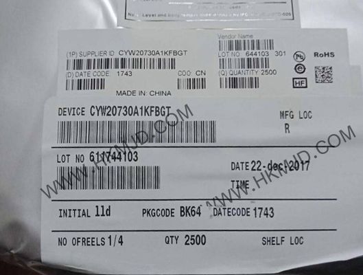 वायरलेस कम्युनिकेशन मॉड्यूल CYW20730A1KFBGT 2.4GHz सिंगल चिप BT ट्रांससीवर