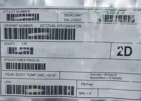 फील्ड प्रोग्राम करने योग्य गेट सरणी XC7Z045-1FFG900I 2 कोर SoC FPGA चिप FBGA-900
