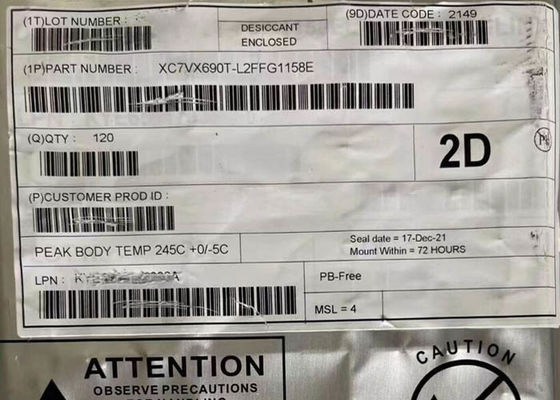 फील्ड प्रोग्राम करने योग्य गेट सरणी XC7VX690T-L2FFG1158E 640MHz FPGA प्रोग्राम करने योग्य लॉजिक आईसी