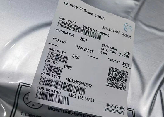 एकीकृत सर्किट चिप MC33926PNBR2 5A एच-ब्रिज ब्रश डीसी मोटर ड्राइवर 32-PQFN