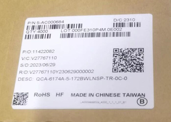 बीटी आईसी QCA6174A-5 उच्च प्रदर्शन दोहरी बैंड 802.11ac ब्लूटूथ 5.0 एकल चिप