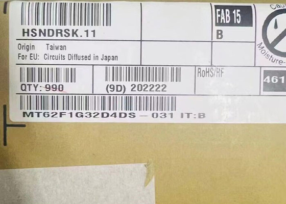 मेमोरी आईसी चिप MT62F1G32D4DS-031 IT:B ऑटोमोटिव LPDDR5 32Gbit समानांतर स्मृति आईसी
