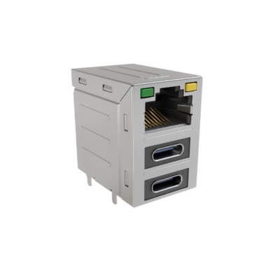 RJE36188314CH कनेक्टर्स 8POS RJE36 सीरीज कॉम्बो-स्टैक मॉड्यूलर जैक कनेक्टर्स