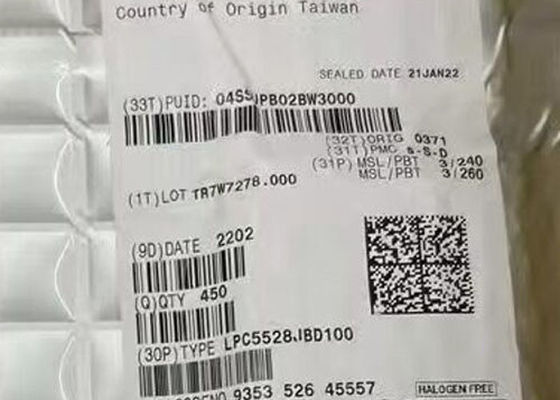 LPC5528JBD100 माइक्रोकंट्रोलर MCU 150MHz आर्म कॉर्टेक्स-M33 माइक्रोकंट्रोलर HLQFP-100