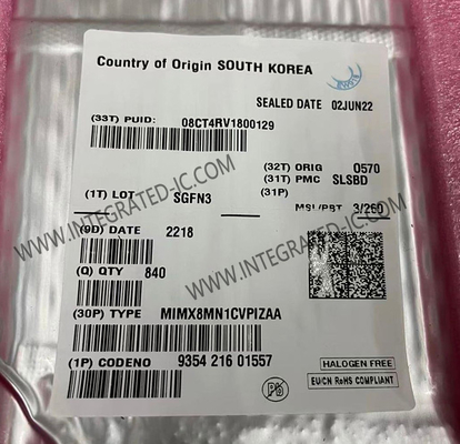 MIMX8MN1CVPIZAA माइक्रोकंट्रोलर MCU 2Core 64-बिट i.MX8MN माइक्रोकंट्रोलर आईसी FCBGA-306