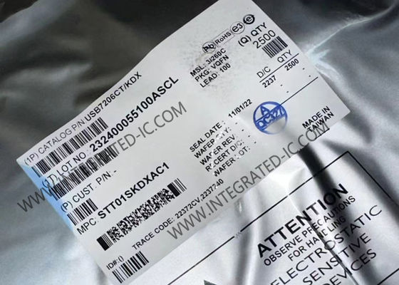 एकीकृत सर्किट चिप USB7206CT/KDX USB 3.1 Gen 2 हब नियंत्रक VQFN-100