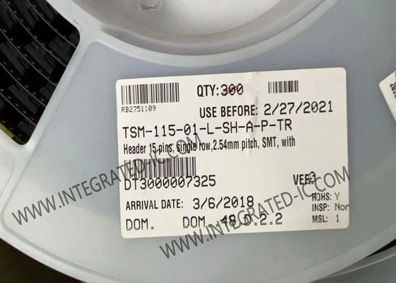 TSM-115-01-L-SH-A-P-TR कनेक्टर्स E.L.P.TM उच्च संभोग चक्र कनेक्टर्स 15POS पिन हेडर