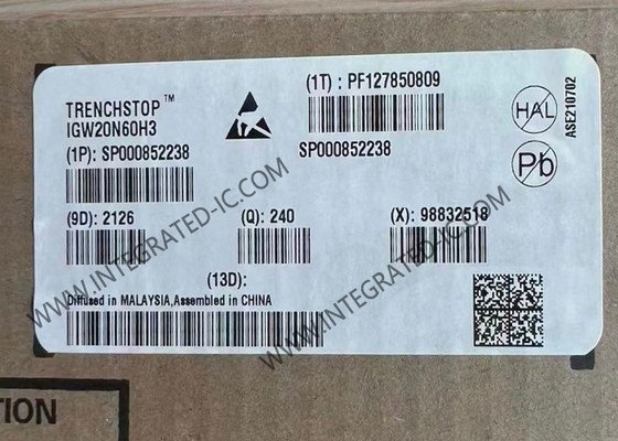 IGW20N60H3 एकीकृत सर्किट चिप हाई स्पीड 600V 20A IGBT ट्रांजिस्टर TO-247-3