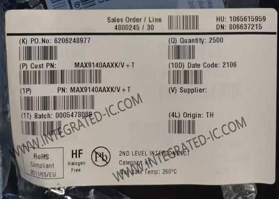 MAX9140AAXK एकीकृत सर्किट चिप 40ns सिंगल-चैनल हाई-स्पीड कंपेरेटर SC-70-5