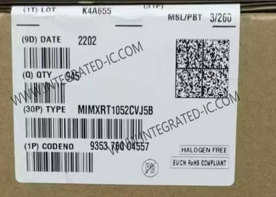 सिंगल कोर MIMXRT1052CVJ5B इंटीग्रेटेड सर्किट चिप 196LFBGA माइक्रोकंट्रोलर IC