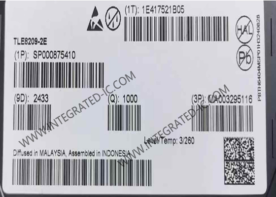 TLE8209-2E एकीकृत सर्किट चिप 8.6A SPI प्रोग्राम करने योग्य एच-ब्रिज आईसी PG-DSO-20