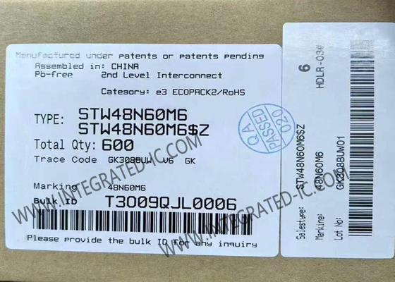 STW48N60M6 एकीकृत सर्किट चिप एन-चैनल 600V 39A पावर MOSFET ट्रांजिस्टर
