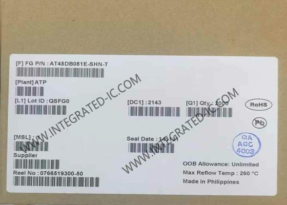 AT45DB081E-SHN-T मेमोरी IC चिप गैर-विलायक मेमोरी 8Mbit SPI सीरियल NOR फ्लैश मेमोरी