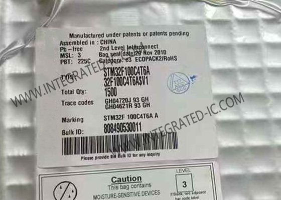 STM32F100C4T6A माइक्रोकंट्रोलर एमसीयू उच्च प्रदर्शन मुख्यधारा आर्म कॉर्टेक्स-एम 3 32-बिट एमसीयू