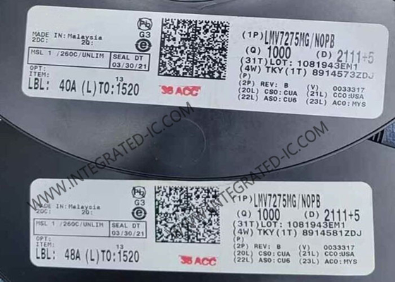 LMV7275MG एकीकृत सर्किट चिप एकल निम्न वोल्टेज ओपन-ड्रेन तुलनाकर्ता