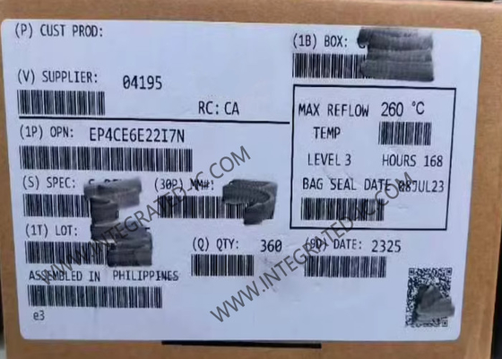 फ़ील्ड प्रोग्राम करने योग्य गेट सरणी EP4CE6E22I7N चक्रवात IV E FPGA आईसी LQFP144 FPGA चिप