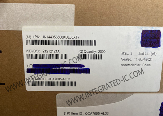 QCA7005-AL33 IoT चिप ऑटोमोटिव पावरलाइन कम्युनिकेशन आईसी QFN68 HPGP सिंगल चिप