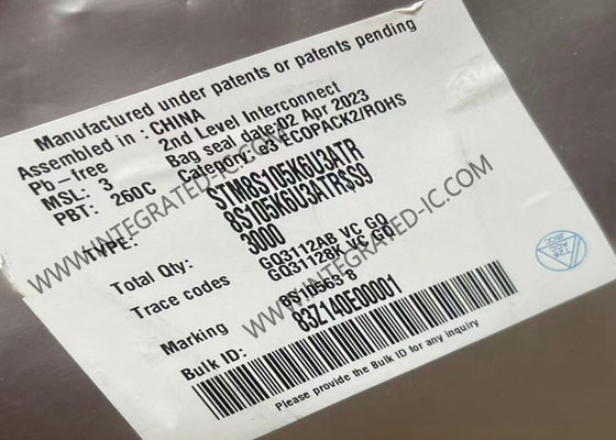 STM8S105K6U3ATR माइक्रोकंट्रोलर MCU 16MHz मुख्य प्रवाह एक्सेस लाइन 8-बिट STM8S MCU 32-UFQFN