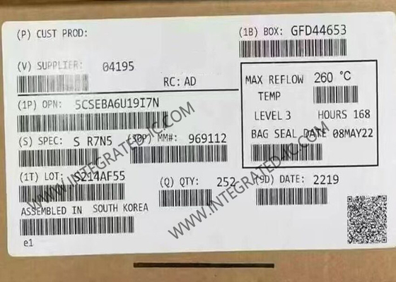 5CSEBA6U19I7N फील्ड प्रोग्राम करने योग्य गेट सरणी 800MHz चक्रवात V SE SoC FPGA IC UBGA484